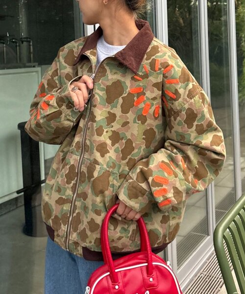 SOUNDSGOOOOD（サウンズグッド）の「【SOUNDS GOOOOD】加工ダック中綿ブルゾン（ミリタリージャケット・レディース・カーキ・ONE SIZE）」の20枚目の写真