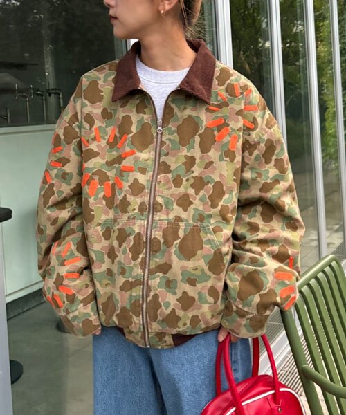 SOUNDSGOOOOD（サウンズグッド）の「【SOUNDS GOOOOD】加工ダック中綿ブルゾン（ミリタリージャケット・レディース・カーキ・ONE SIZE）」の21枚目の写真