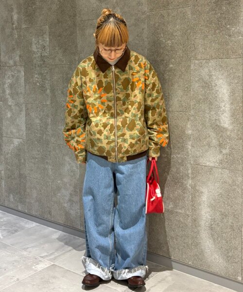 SOUNDSGOOOOD（サウンズグッド）の「【SOUNDS GOOOOD】加工ダック中綿ブルゾン（ミリタリージャケット・レディース・カーキ・ONE SIZE）」の7枚目の写真