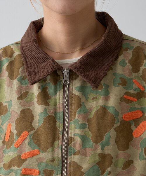 SOUNDSGOOOOD（サウンズグッド）の「【SOUNDS GOOOOD】加工ダック中綿ブルゾン（ミリタリージャケット・レディース・カーキ・ONE SIZE）」の14枚目の写真