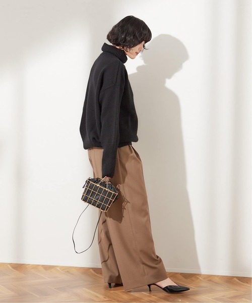 ISLAND TIDES（アイランドタイド）の「《追加》【ISLAND TIDES/アイランドタイド】ラムズウールタートルネック（ニット/セーター・レディース・ブラック/ブラウン/レッド・34）」の5枚目の写真