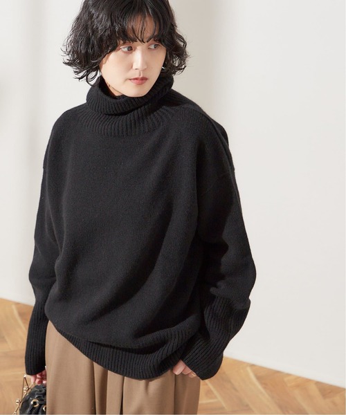 ISLAND TIDES（アイランドタイド）の「《追加》【ISLAND TIDES/アイランドタイド】ラムズウールタートルネック（ニット/セーター・レディース・ブラック/ブラウン/レッド・34）」の7枚目の写真