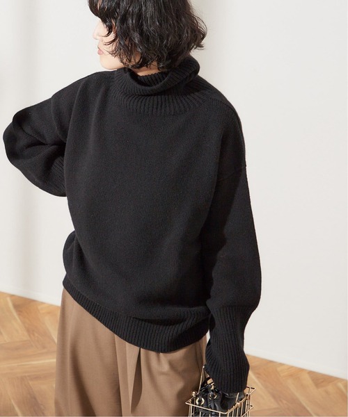 ISLAND TIDES（アイランドタイド）の「《追加》【ISLAND TIDES/アイランドタイド】ラムズウールタートルネック（ニット/セーター・レディース・ブラック/ブラウン/レッド・34）」の9枚目の写真