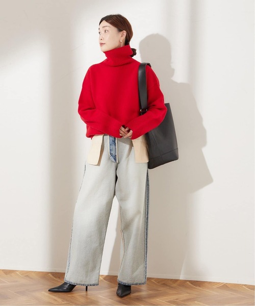 ISLAND TIDES（アイランドタイド）の「《追加》【ISLAND TIDES/アイランドタイド】ラムズウールタートルネック（ニット/セーター・レディース・ブラック/ブラウン/レッド・34）」の16枚目の写真