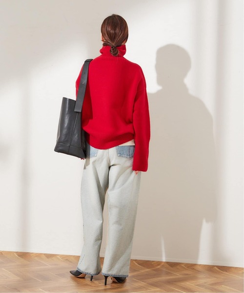 ISLAND TIDES（アイランドタイド）の「《追加》【ISLAND TIDES/アイランドタイド】ラムズウールタートルネック（ニット/セーター・レディース・ブラック/ブラウン/レッド・34）」の18枚目の写真