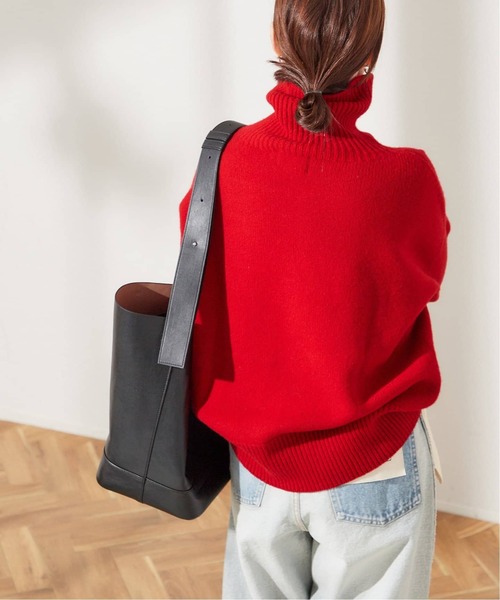 ISLAND TIDES（アイランドタイド）の「《追加》【ISLAND TIDES/アイランドタイド】ラムズウールタートルネック（ニット/セーター・レディース・ブラック/ブラウン/レッド・34）」の19枚目の写真