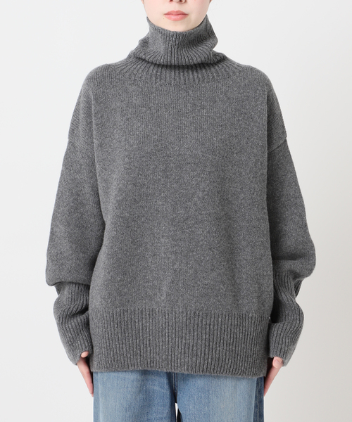 ISLAND TIDES（アイランドタイド）の「《追加》【ISLAND TIDES/アイランドタイド】ラムズウールタートルネック（ニット/セーター・レディース・ブラック/ブラウン/レッド・34）」の21枚目の写真