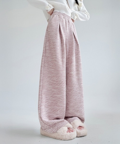Miniministore(ミニミニストア)の「ワイドパンツ レディース(スウェットパンツ・レディース・ブラック/ベージュ/グリーン/スモークピンク・L/M)」の18枚目の写真