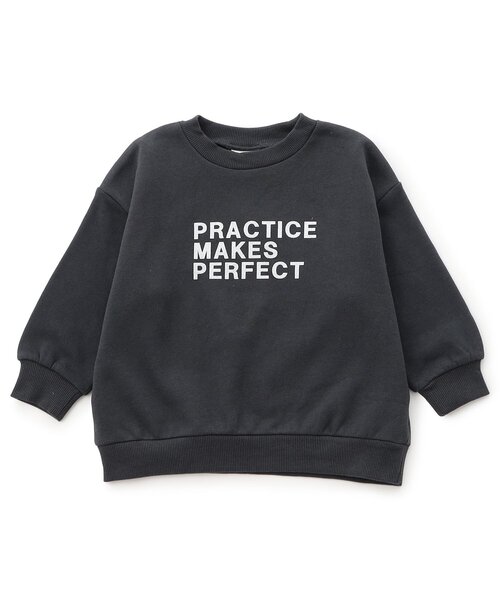 BREEZE（ブリーズ）の「【WEB限定/あったか】裏起毛ロゴトレーナー_ジュニア対応（スウェット・キッズ・ブラック/サックスブルー/ピンク/ベージュ/イエロー/パープル/チャコール/ミント・90/100/110/120/130/140/150/160）」の2枚目の写真