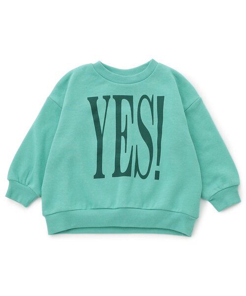 BREEZE（ブリーズ）の「【WEB限定/あったか】裏起毛ロゴトレーナー_ジュニア対応（スウェット・キッズ・ブラック/サックスブルー/ピンク/ベージュ/イエロー/パープル/チャコール/ミント・90/100/110/120/130/140/150/160）」の4枚目の写真