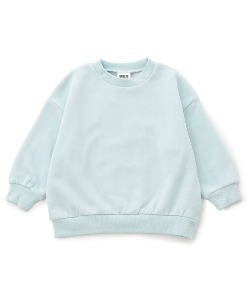 BREEZE（ブリーズ）の「【WEB限定/あったか】裏起毛ロゴトレーナー_ジュニア対応（スウェット・キッズ・ブラック/サックスブルー/ピンク/ベージュ/イエロー/パープル/チャコール/ミント・90/100/110/120/130/140/150/160）」の10枚目の写真