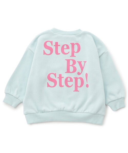 BREEZE（ブリーズ）の「【WEB限定/あったか】裏起毛ロゴトレーナー_ジュニア対応（スウェット・キッズ・ブラック/サックスブルー/ピンク/ベージュ/イエロー/パープル/チャコール/ミント・90/100/110/120/130/140/150/160）」の5枚目の写真