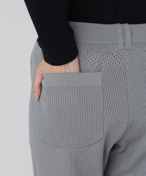 パーリーゲイツ　ポリエステル　薄ニット 10G天竺ボーダー柄モックネックニットプルオーバー | PEARLY GATES