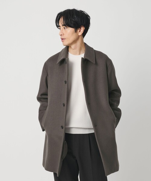 120S メルトン バルカラーコート（ステンカラーコート）｜BEAUTY&YOUTH