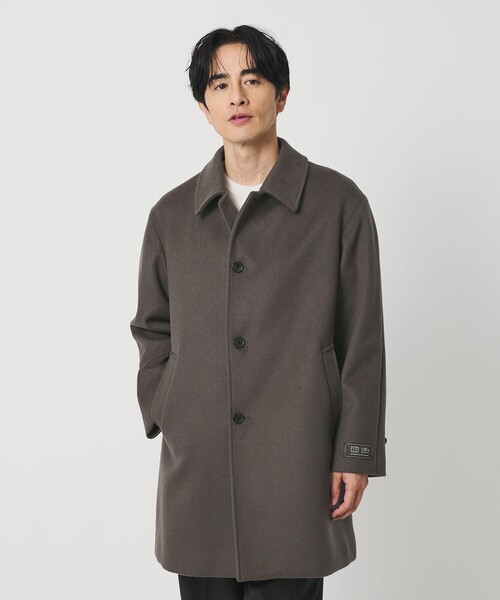 BEAUTY&YOUTH UNITED ARROWS（ビューティーアンドユースユナイテッドアローズ）の「120S メルトン バルカラーコート（ステンカラーコート・メンズ・ダークグレー/オリーブ/ブラック・M/S/L）」の9枚目の写真