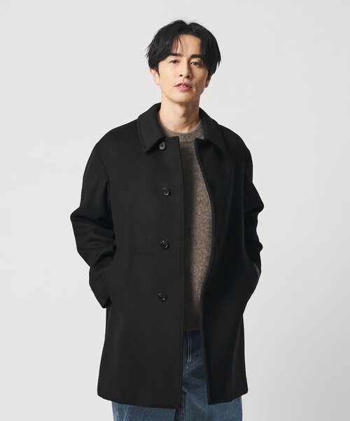 120S メルトン バルカラーコート（ステンカラーコート）｜BEAUTY&YOUTH
