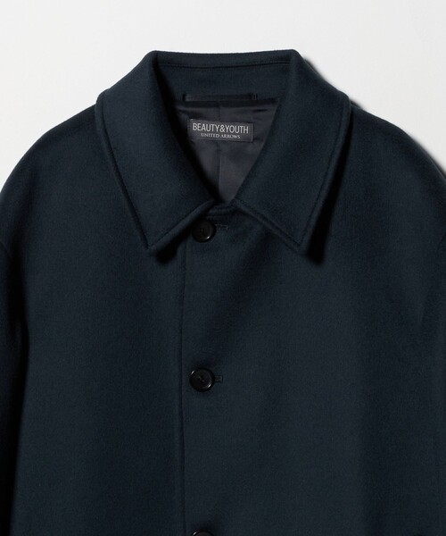 BEAUTY&YOUTH UNITED ARROWS（ビューティーアンドユースユナイテッドアローズ）の「120S メルトン バルカラーコート（ステンカラーコート・メンズ・ダークグレー/オリーブ/ブラック・M/S/L）」の18枚目の写真