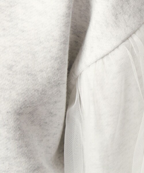 green label relaxing(グリーンレーベルリラクシング)の「【WEB限定】<at ease>チュール ドッキング スウェット プルオーバー(スウェット・レディース・ブラック/ライトグレー・FREE)」の19枚目の写真