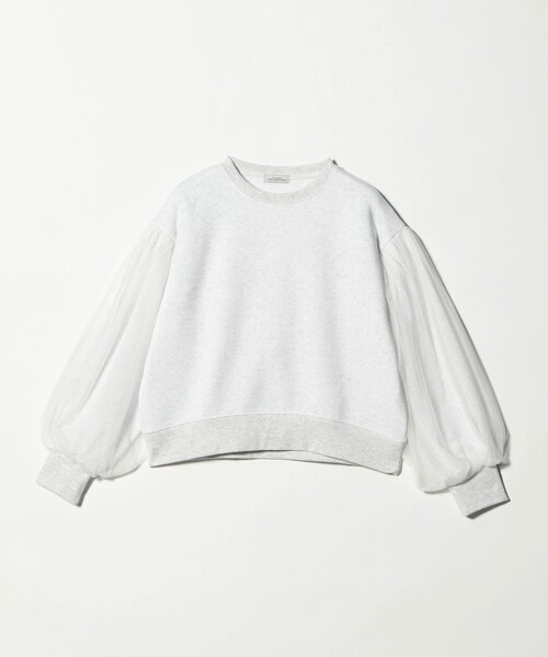 green label relaxing(グリーンレーベルリラクシング)の「【WEB限定】<at ease>チュール ドッキング スウェット プルオーバー(スウェット・レディース・ブラック/ライトグレー・FREE)」の22枚目の写真