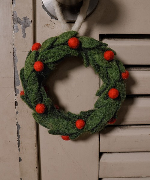 季節のフェルトリース✽専用 ハンドメイド✽11月・12月のリース✽フェルト✽専用の通販 by リープ's