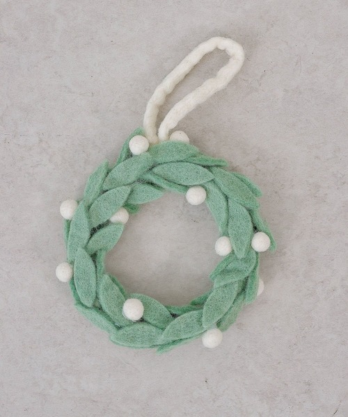 季節のフェルトリース✽専用 小さなお月見リース＊フェルト | iichi 日々の暮らしを心地よくする