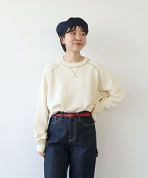 PAR ICI | 【WEB限定カラー】カシミア混コットン ラグランプルオーバー(ニット/セーター)