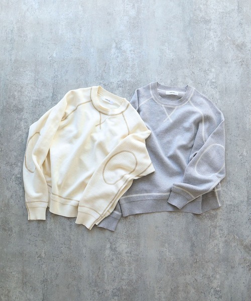 PAR ICI（パーリッシィ）の「【WEB別注カラー】カシミア混コットン ラグランプルオーバー（ニット/セーター・レディース・グレー/アイボリー/ブラック/ピンク/レッド・FREE）」の7枚目の写真