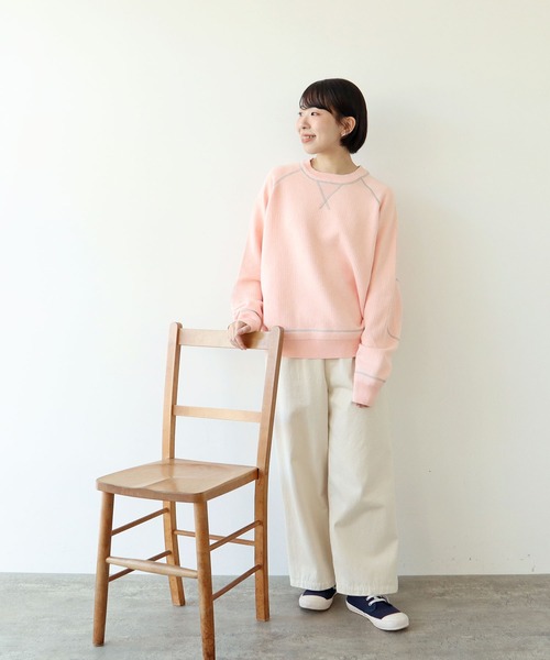 PAR ICI（パーリッシィ）の「【WEB別注カラー】カシミア混コットン ラグランプルオーバー（ニット/セーター・レディース・グレー/アイボリー/ブラック/ピンク/レッド・FREE）」の21枚目の写真