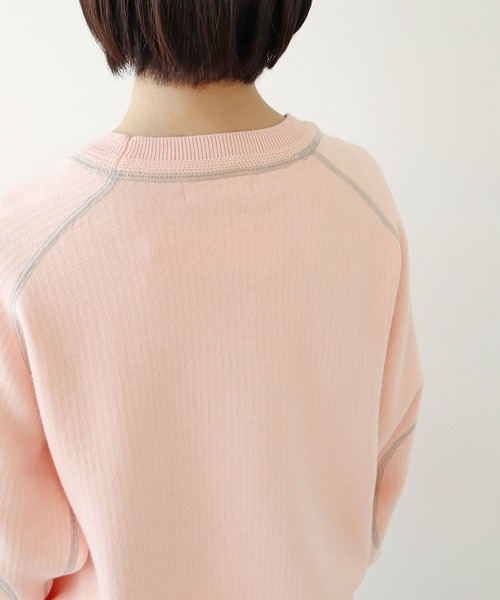 PAR ICI（パーリッシィ）の「【WEB別注カラー】カシミア混コットン ラグランプルオーバー（ニット/セーター・レディース・グレー/アイボリー/ブラック/ピンク/レッド・FREE）」の16枚目の写真