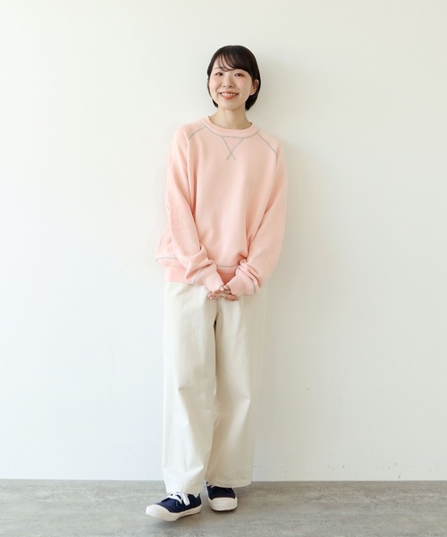 PAR ICI（パーリッシィ）の「【WEB別注カラー】カシミア混コットン ラグランプルオーバー（ニット/セーター・レディース・グレー/アイボリー/ブラック/ピンク/レッド・FREE）」の17枚目の写真