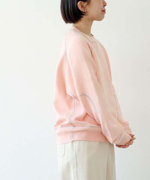 PAR ICI（パーリッシィ）の「【WEB別注カラー】カシミア混コットン ラグランプルオーバー（ニット/セーター・レディース・グレー/アイボリー/ブラック/ピンク/レッド・FREE）」の12枚目の写真