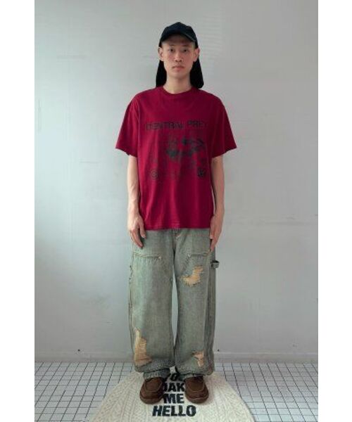 Millo Archive（ミロ アーカイブ）の「セントラルフレイTシャツ【ディープレッド】（Tシャツ/カットソー・メンズ・その他・MEDIUM/LARGE/X-LARGE）」の10枚目の写真
