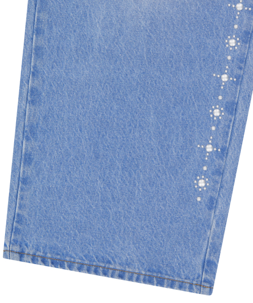 AAKAM（アーカム）の「Side Rhinestone Denim Pants (Blue)（デニムパンツ・レディース・その他・1/2）」の12枚目の写真