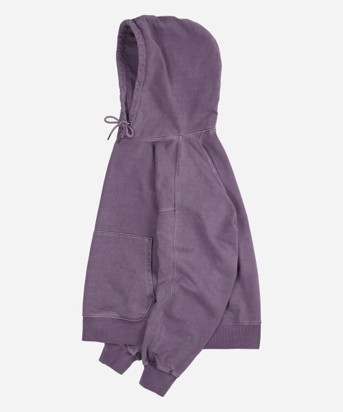 FRIZMWORKS(フリズムワークス)の「OG PIGMENT DYEING HOODY 002 _ PURPLE(パーカー・メンズ・その他・MEDIUM/LARGE/X-LARGE/SMALL)」の2枚目の写真