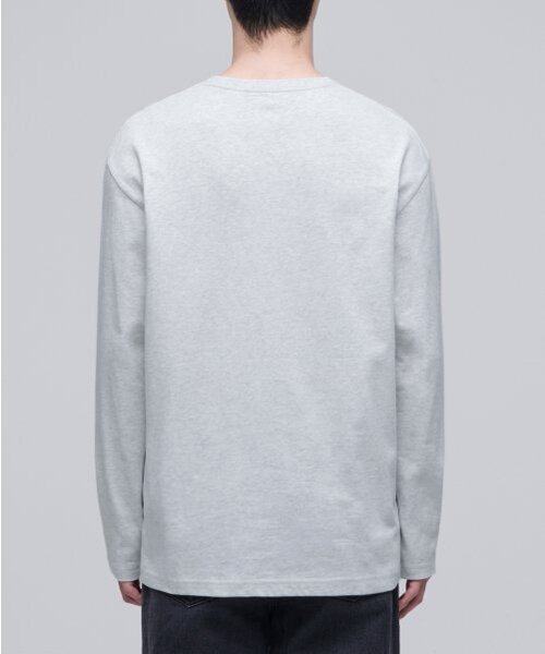 MUSINSA STANDARD（ムシンサスタンダード）の「ベーシック長袖Tシャツ [メランジライトグレー]（Tシャツ/カットソー・メンズ・その他・SMALL/MEDIUM/LARGE/X-LARGE/XX-LARGE/XXX-LARGE）」の2枚目の写真