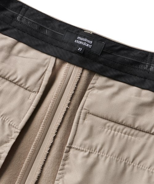 MUSINSA STANDARD WOMAN（ムシンサスタンダードウーマン）の「ウィメンズヘビーウェイト裏起毛ハイウエストワイドヒドゥンバンディングスラックス[ベージュ]（スラックス・レディース・その他・34/32/28/29/30/31/24/25/26/27）」の6枚目の写真
