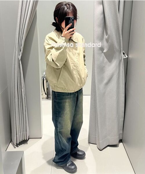 MUSINSA STANDARD（ムシンサスタンダード）の「ビッグブラシワイドデニムパンツ[イエローディープインディゴ]（デニムパンツ・メンズ・その他・30/31/33/26/27/28/40/38/42/36/34/32/29）」の12枚目の写真