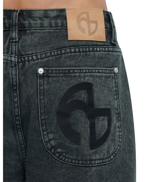 NOMANUAL(NOMANUAL)の「SEMIWIDE DENIM PANTS - DARK GREEN(デニムパンツ・レディース・その他・SMALL/MEDIUM/LARGE/X-SMALL)」の5枚目の写真