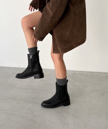 CANAL JEAN | El mar　レザーサイドゴアミドルブーツ(ブーツ)