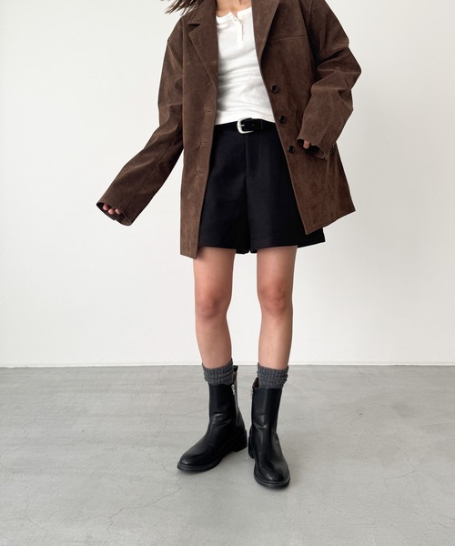 CANAL JEAN（キャナルジーン）の「El mar　レザーサイドゴアミドルブーツ（ブーツ・レディース・ブラック・23.5/24/24.5/25）」の2枚目の写真