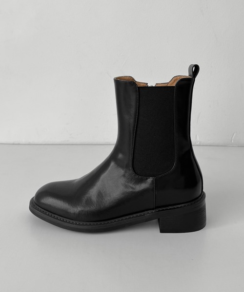 CANAL JEAN（キャナルジーン）の「El mar　レザーサイドゴアミドルブーツ（ブーツ・レディース・ブラック・23.5/24/24.5/25）」の5枚目の写真
