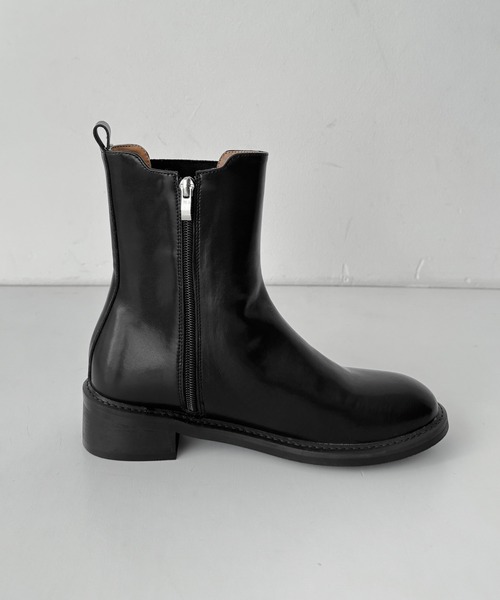 CANAL JEAN（キャナルジーン）の「El mar　レザーサイドゴアミドルブーツ（ブーツ・レディース・ブラック・23.5/24/24.5/25）」の6枚目の写真