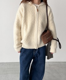 CANAL JEAN | El mar　ブークレニットZIPパーカー(パーカー)