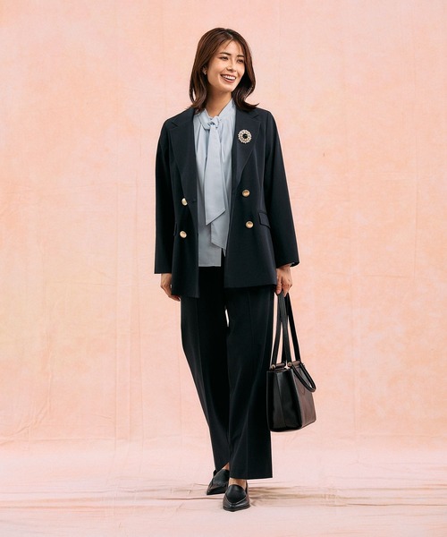 GLOBAL WORK(グローバルワーク)の「キレイつづく2WAYボウタイ/581012(シャツ/ブラウス・レディース・オフホワイト/ライトピンク/グレイッシュベージュ/サックスブルー・SMALL/MEDIUM/LARGE/X-LARGE)」の22枚目の写真