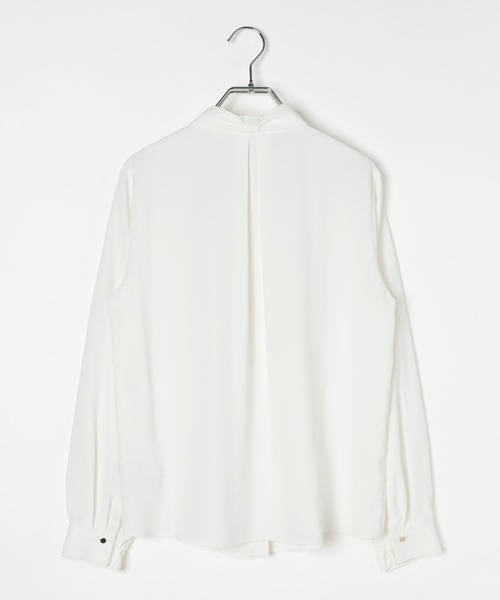 GLOBAL WORK(グローバルワーク)の「キレイつづく2WAYボウタイ/581012(シャツ/ブラウス・レディース・オフホワイト/ライトピンク/グレイッシュベージュ/サックスブルー・SMALL/MEDIUM/LARGE/X-LARGE)」の6枚目の写真