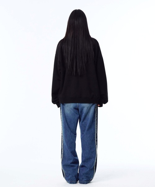 PHOS333(フォースサンサンサン)の「【UNISEX】PHOS333/Miraculum プルオーバー(スウェット・レディース・ナチュラル/ブラック・MEDIUM/LARGE)」の5枚目の写真