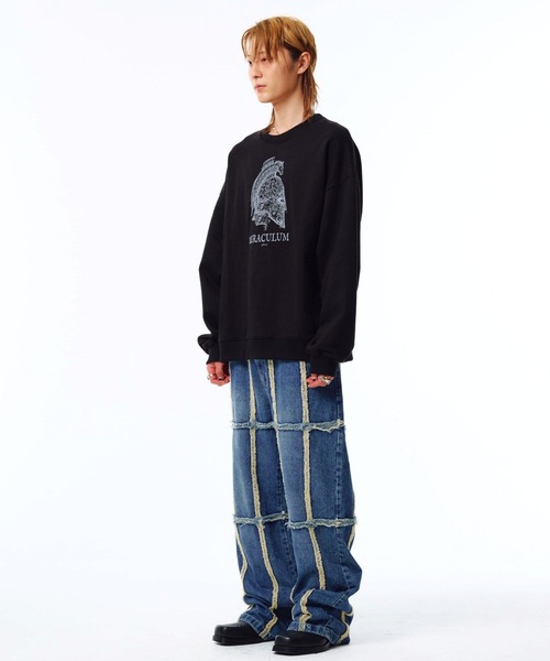 PHOS333(フォースサンサンサン)の「【UNISEX】PHOS333/Miraculum プルオーバー(スウェット・レディース・ナチュラル/ブラック・MEDIUM/LARGE)」の9枚目の写真