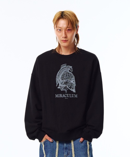 PHOS333(フォースサンサンサン)の「【UNISEX】PHOS333/Miraculum プルオーバー(スウェット・レディース・ナチュラル/ブラック・MEDIUM/LARGE)」の11枚目の写真