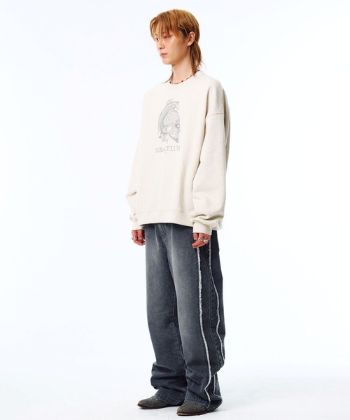 PHOS333(フォースサンサンサン)の「【UNISEX】PHOS333/Miraculum プルオーバー(スウェット・レディース・ナチュラル/ブラック・MEDIUM/LARGE)」の14枚目の写真