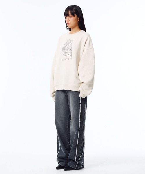 PHOS333(フォースサンサンサン)の「【UNISEX】PHOS333/Miraculum プルオーバー(スウェット・レディース・ナチュラル/ブラック・MEDIUM/LARGE)」の19枚目の写真